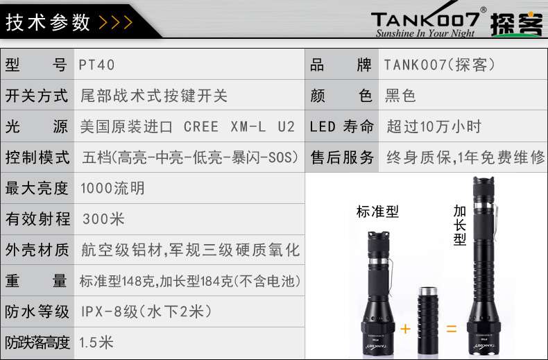 手電PT10，為戰(zhàn)術(shù)而生