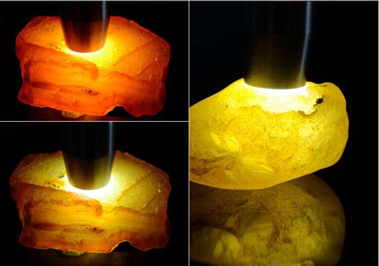 玉石用照玉手電筒白光和放大鏡看的是什么？
