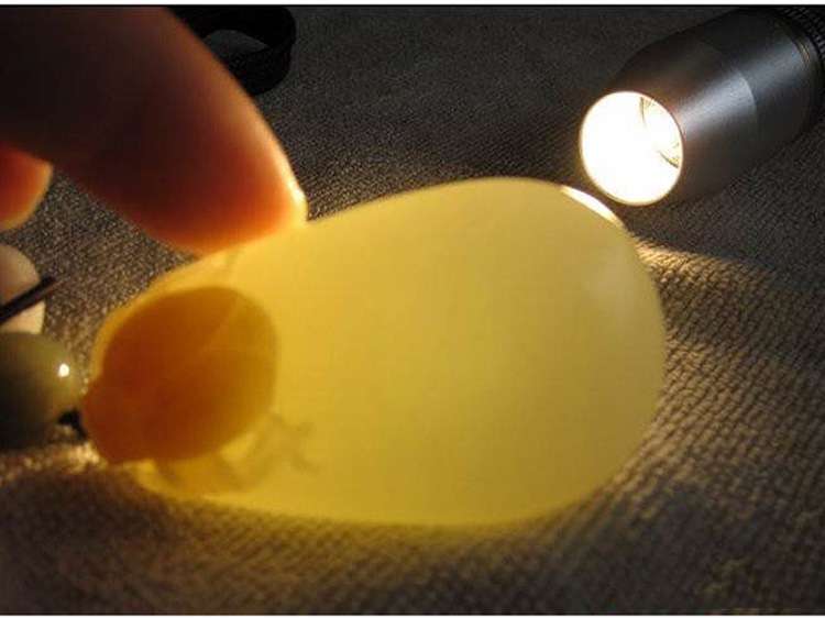 玉石用照玉手電筒白光和放大鏡看的是什么？